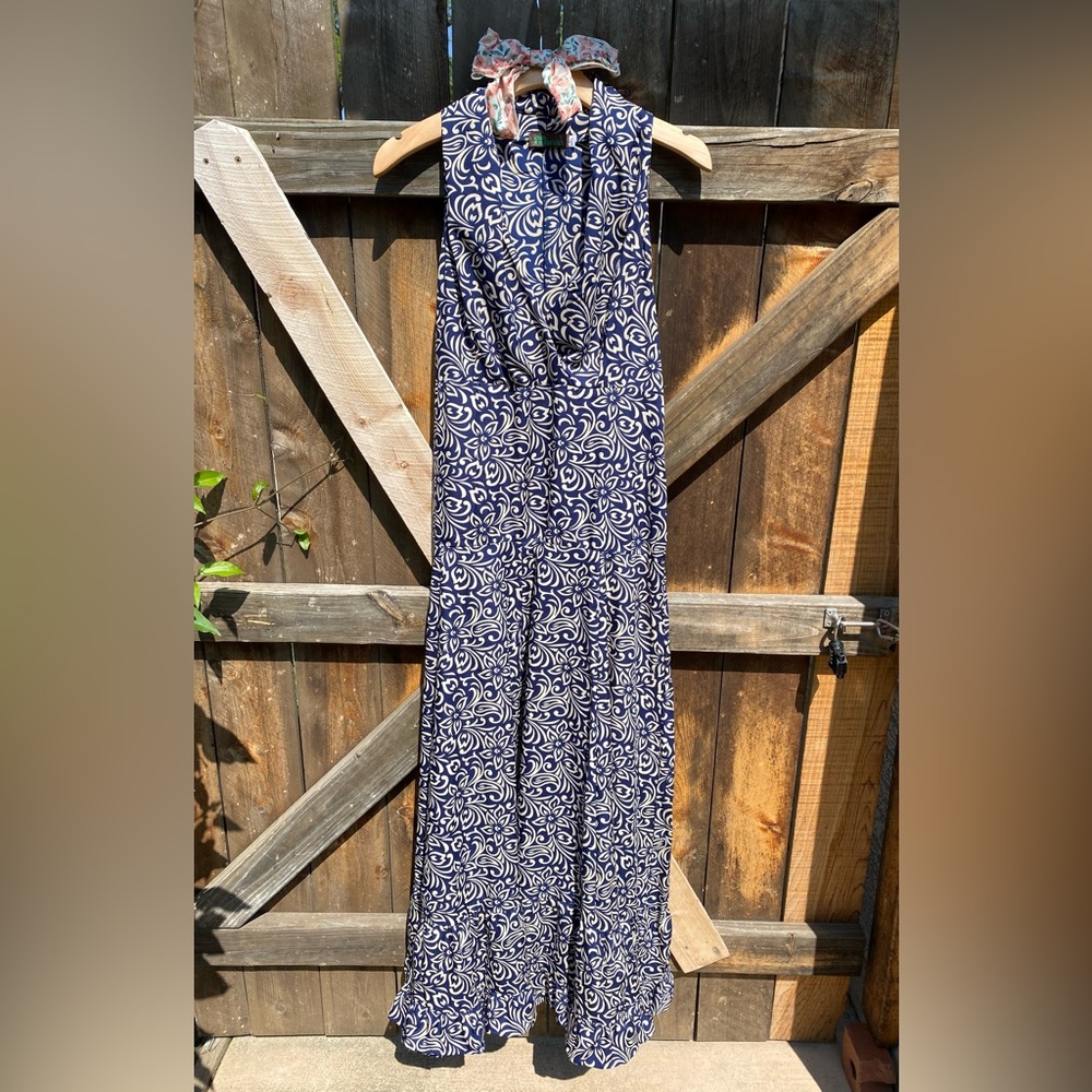 Murale floral cocktail dress size L/XL - silky / wedding guest / cruise dress